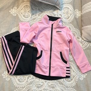 Adidas pink little girls set